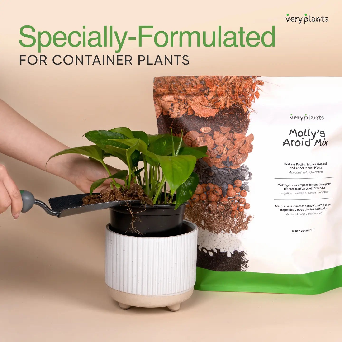 Molly's Aroid Mix - Premium Chunky Soilless Potting Mix for Healthy Roots & Fast Drainage