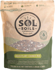 Sol Soils Houseplant Chunky Mix - Fast Draining Soilless Tropical Aroid Potting Mix