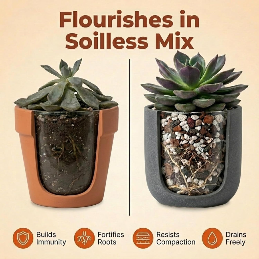 Molly's Succulent & Cactus Mix - Ultra Gritty Blend for Fast Drainage & Airflow