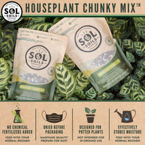 Sol Soils Houseplant Chunky Mix - Fast Draining Soilless Tropical Aroid Potting Mix