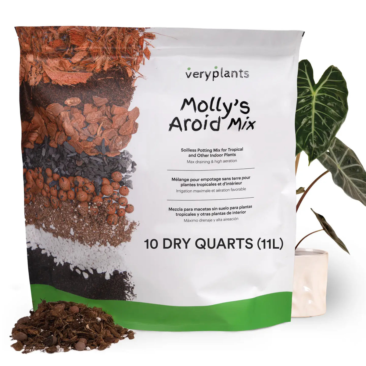 Molly's Aroid Mix - Chunky Soilless Potting Blend from Veryplants
