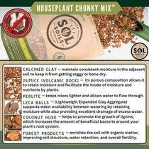 Sol Soils Houseplant Chunky Mix - Fast Draining Soilless Tropical Aroid Potting Mix