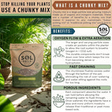 Sol Soils Houseplant Chunky Mix - Fast Draining Soilless Tropical Aroid Potting Mix