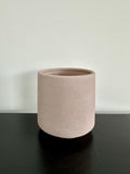 Luciana Pot - Ceramic Dusty Pink Planter with Brushed Finish