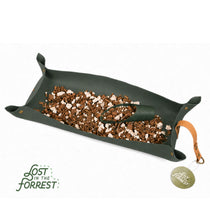 Leather Repotting Mat with Snap Corners