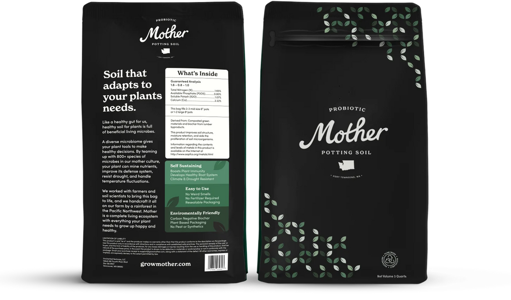 Mother Soil - Probiotic Living Biochar Potting Mix for Tropicals & Aroids
