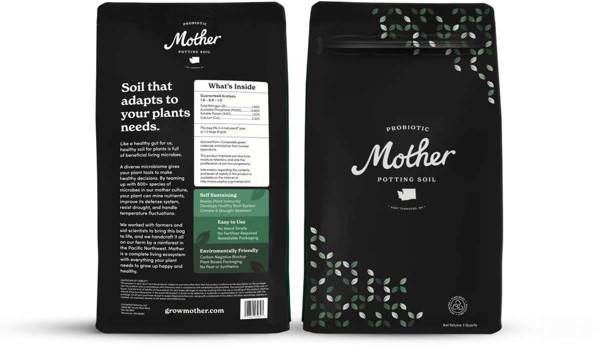 Mother Soil - Probiotic Living Biochar Potting Mix for Tropicals & Aroids